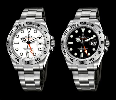 rolex explorer ii polar vs black|rolex explorer 2 42mm dba.